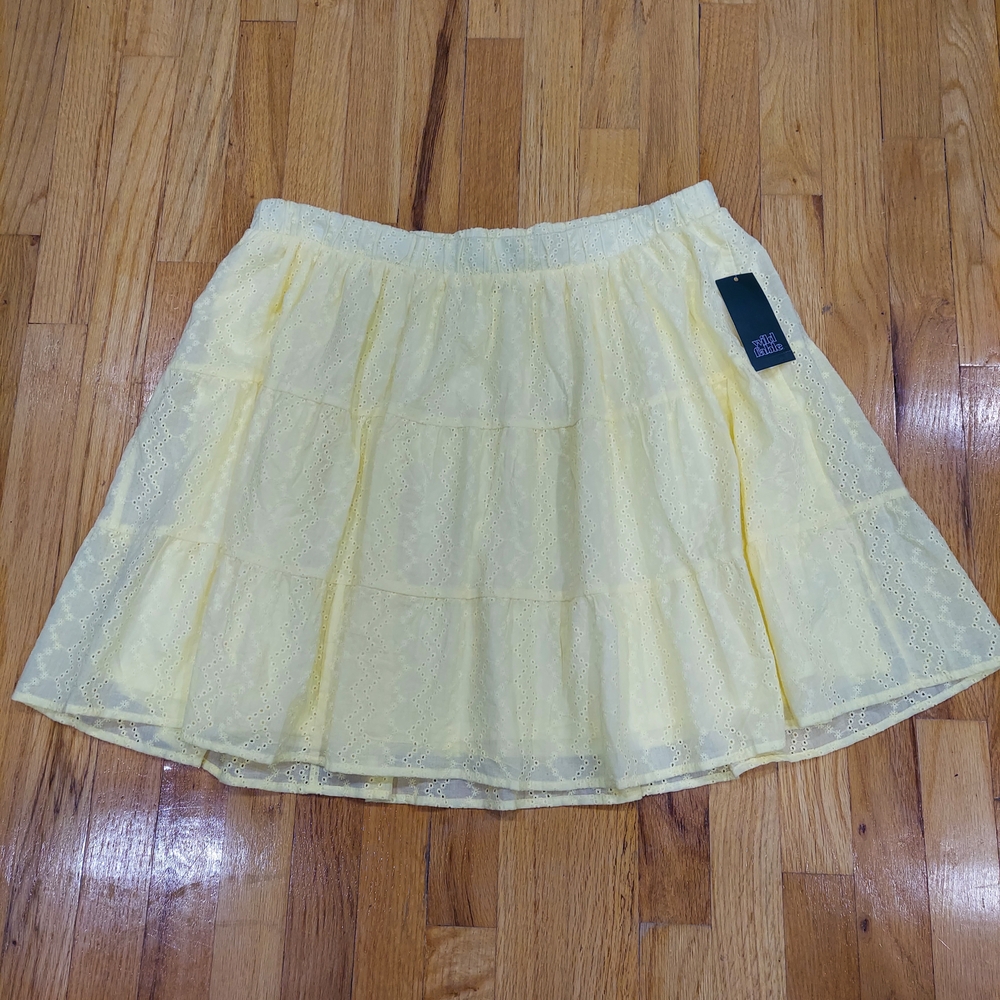 NWT Wild Fable Light Yellow Mini Skirt (Size: XXL)